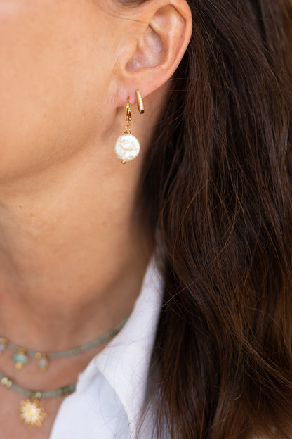 Boucles d'oreilles constance perles d'eau douce