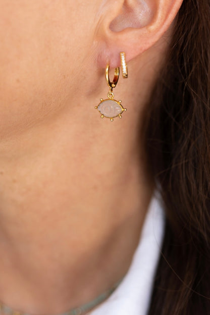 boucles d'oreilles pierre de lune