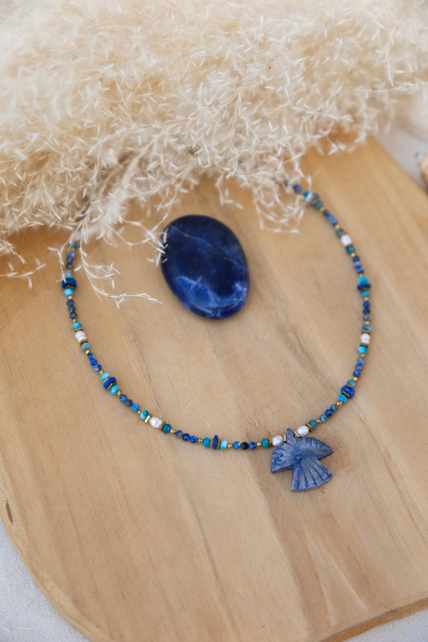 Collier Hope pierre de Lapis-lazuli