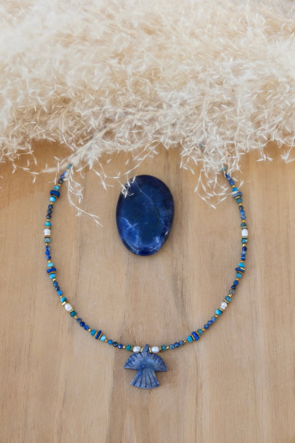 Collier Hope pierre de Lapis-lazuli