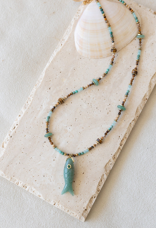 Collier Aria amazonite