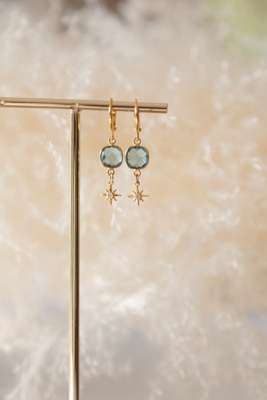 Boucles d'oreilles pierre de Topaze