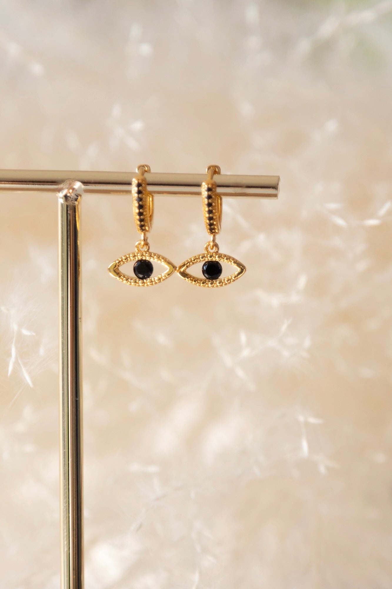 Boucles d'oreilles  Abby en pierres d'onyx