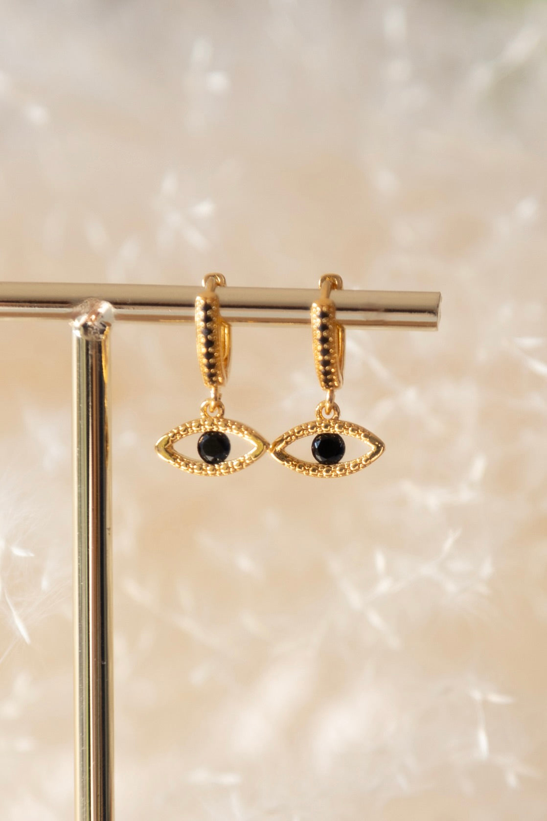 Boucles d'oreilles  Abby en pierres d'onyx