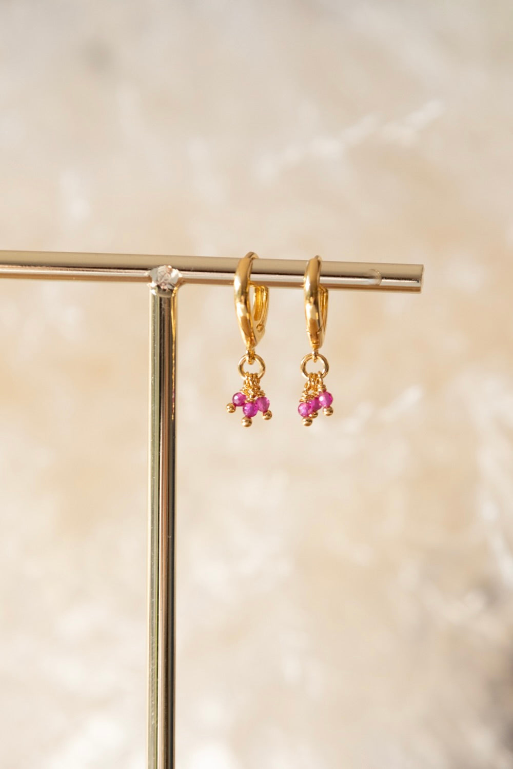 Boucles d'oreilles Joy Rubis