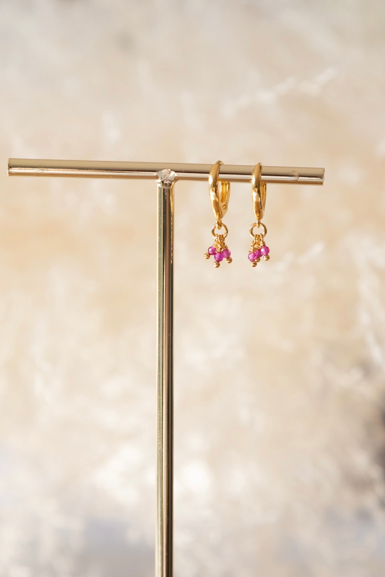 Boucles d'oreilles Joy Rubis