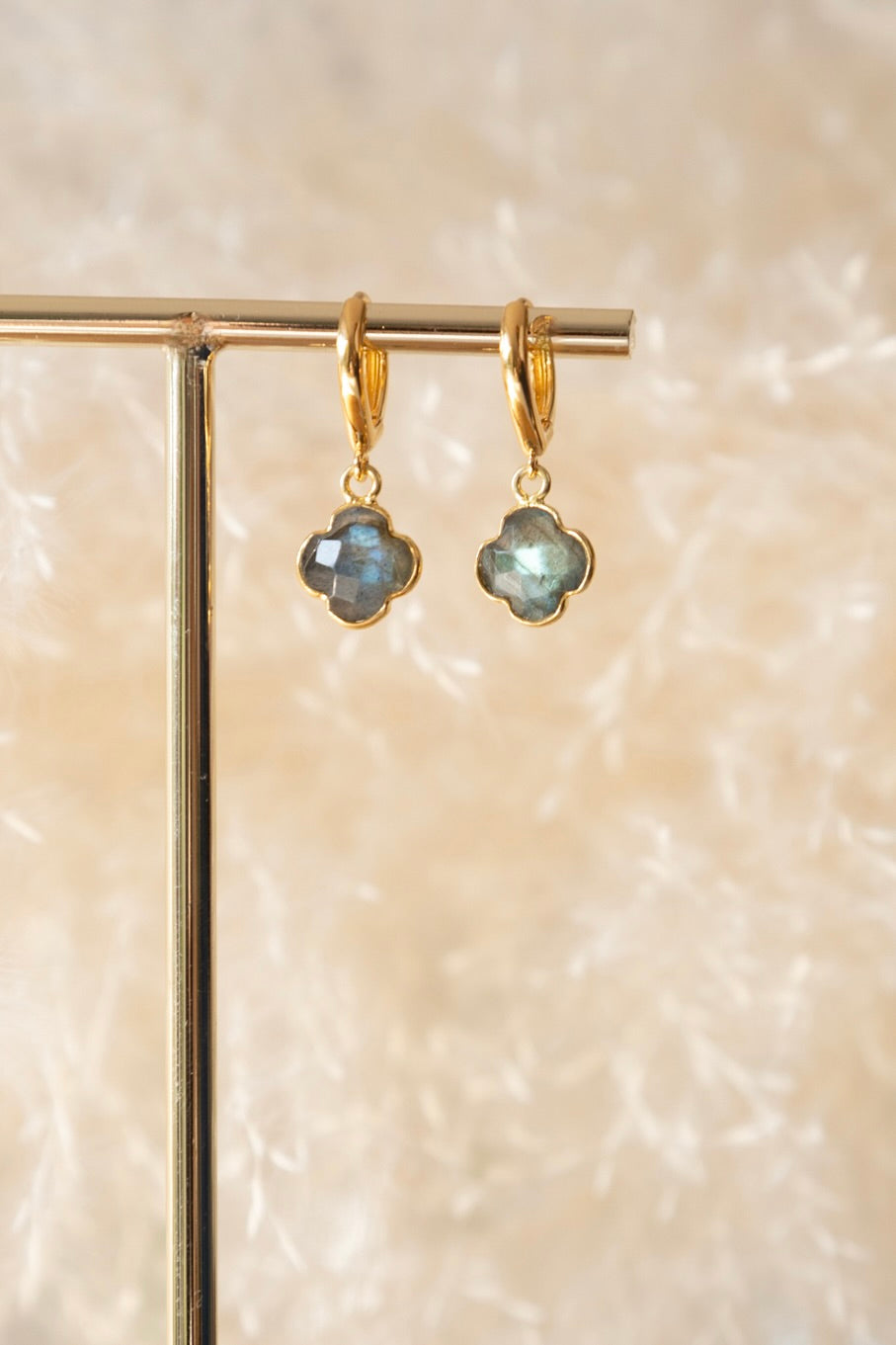 Boucles d'oreilles Chance pierre de Labradorite