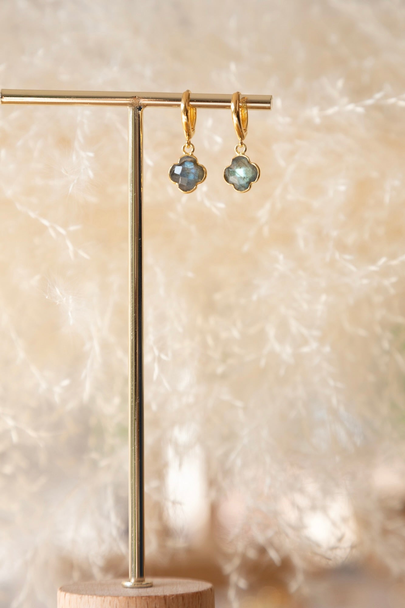 Boucles d'oreilles Chance pierre de Labradorite