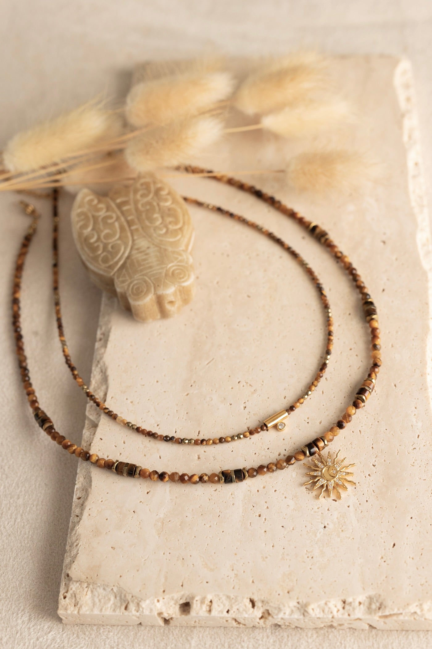 Collier Solane oeil du tigre