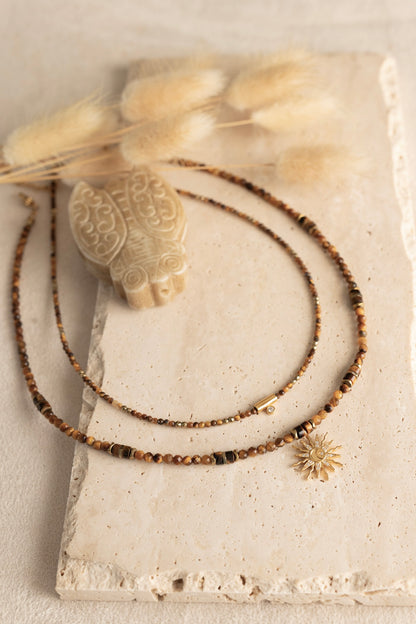 Collier Solane oeil du tigre