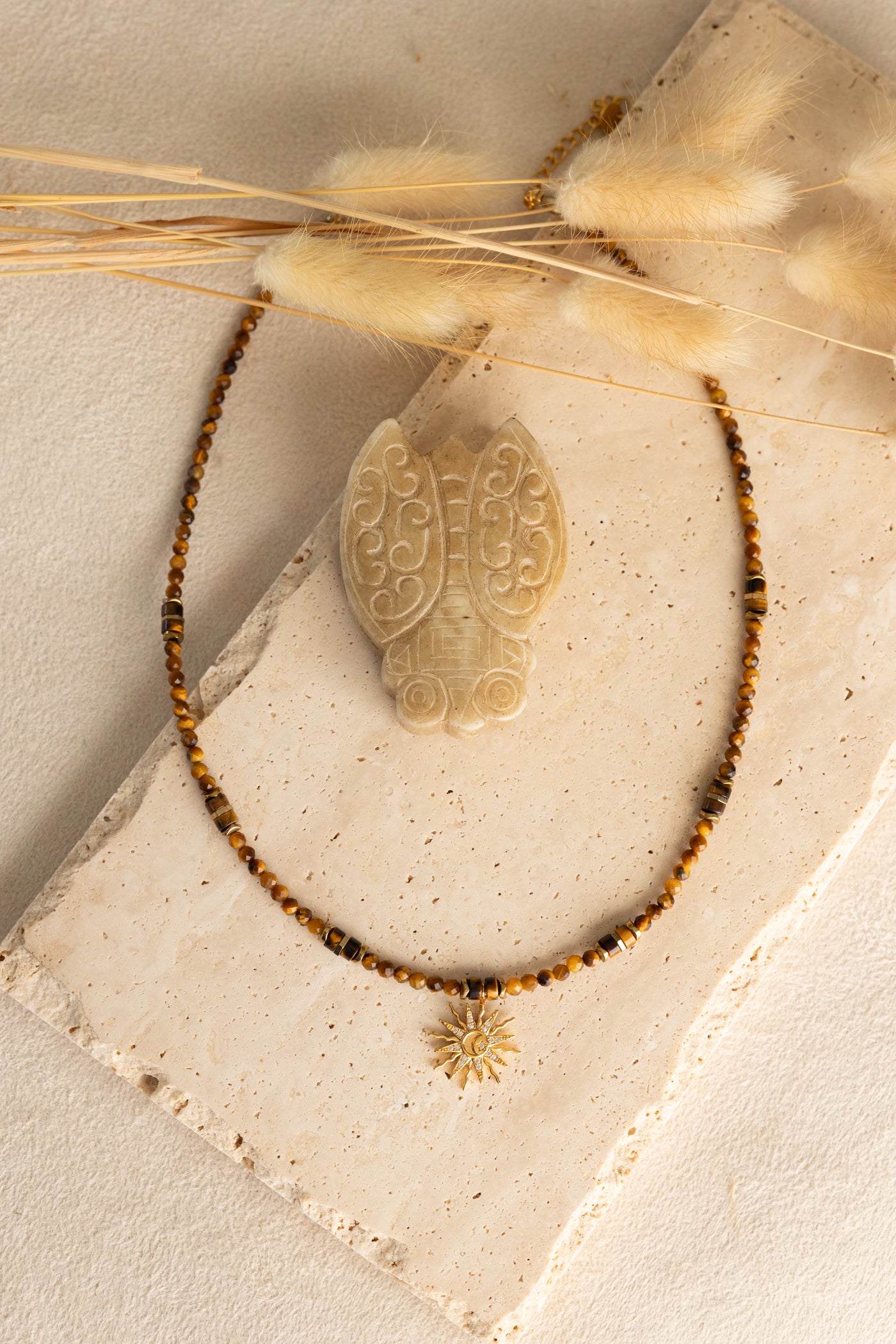 Collier Solane oeil du tigre