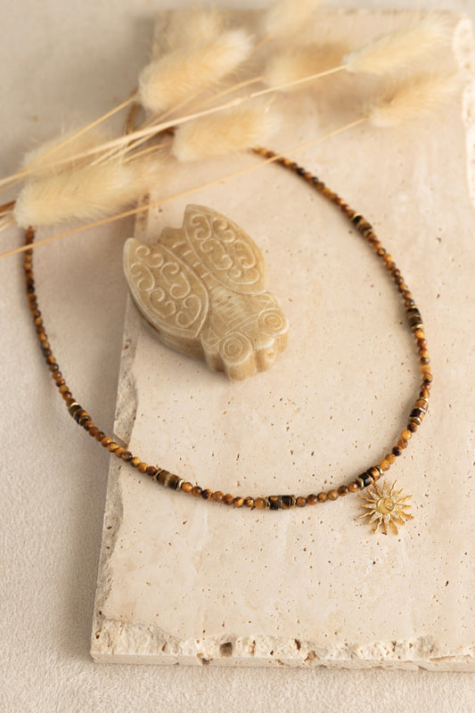 Collier Solane oeil du tigre