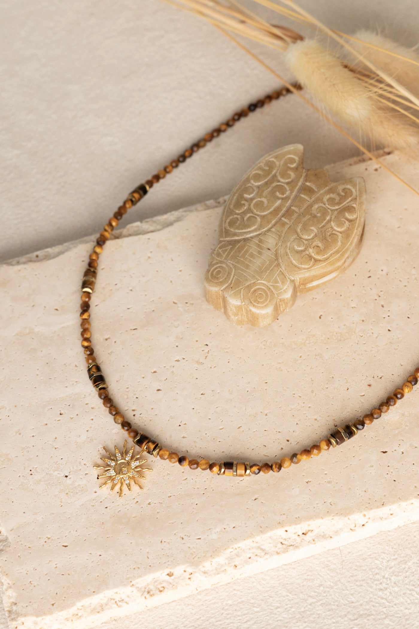 Collier Solane oeil du tigre