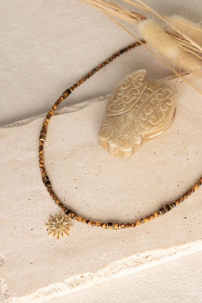 Collier Solane oeil du tigre