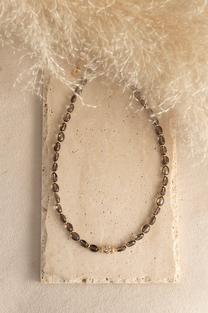 Collier Tamara quartz fumé