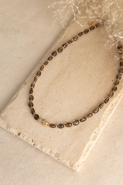 Collier Tamara quartz fumé