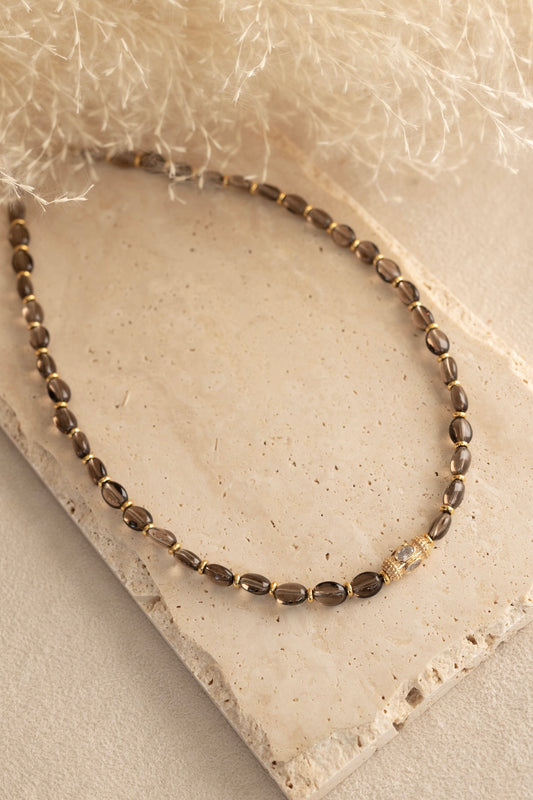 Collier Tamara quartz fumé