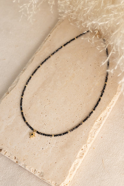 Collier Stella et Aguila Onyx noir