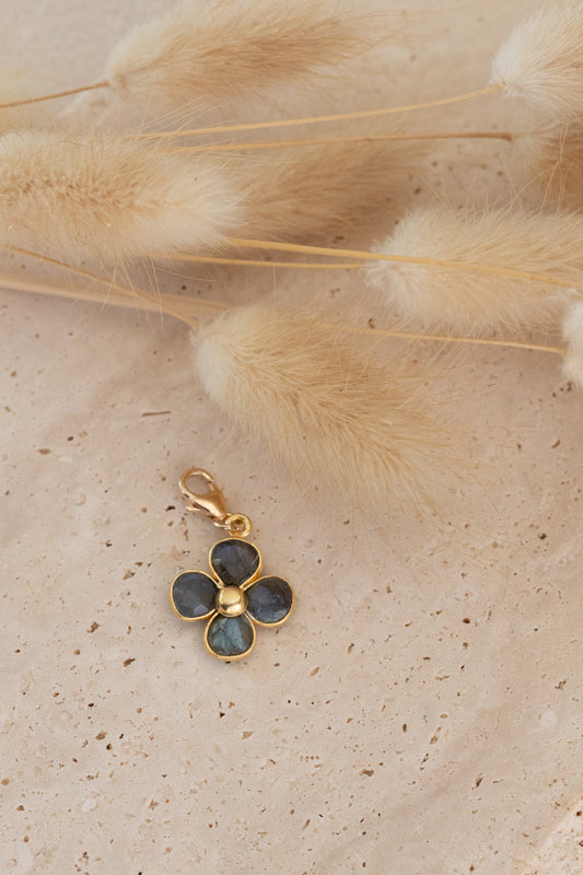 Pendentif charme en pierre de Labradrite