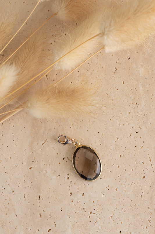 Pendentif Constance pierre de Quartz fumé