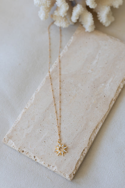 Collier chaîne Sunny plaqué or 14K, 3 microns