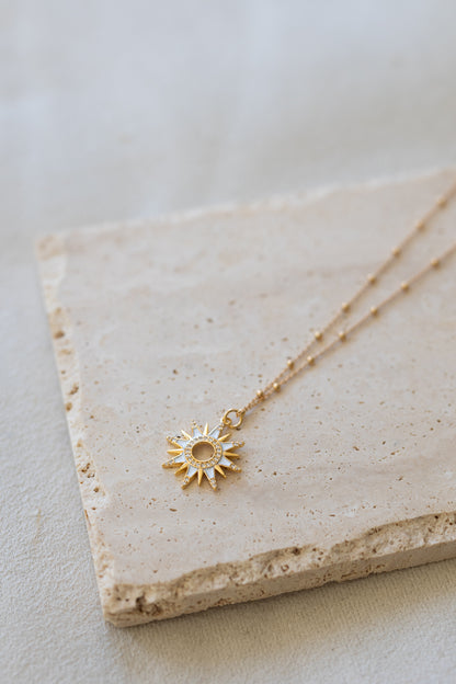 Collier chaîne Sunny plaqué or 14K, 3 microns