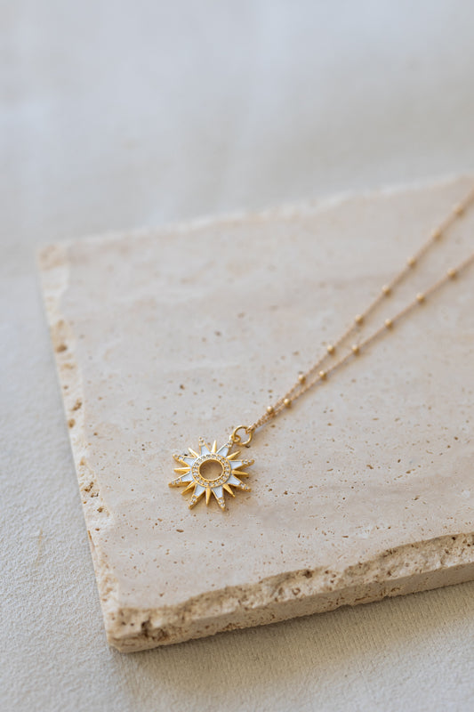 Collier chaîne Sunny plaqué or 14K, 3 microns