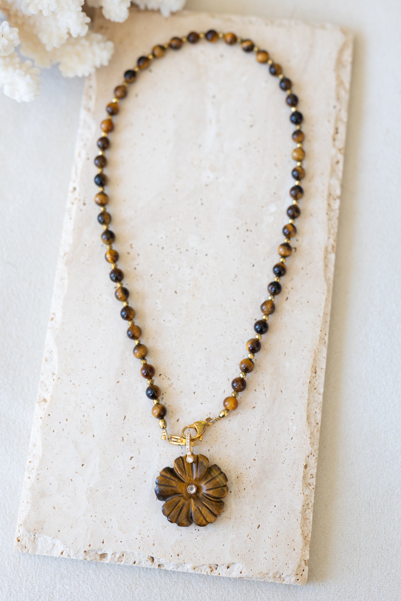 Collier Fidji oeil du tigre