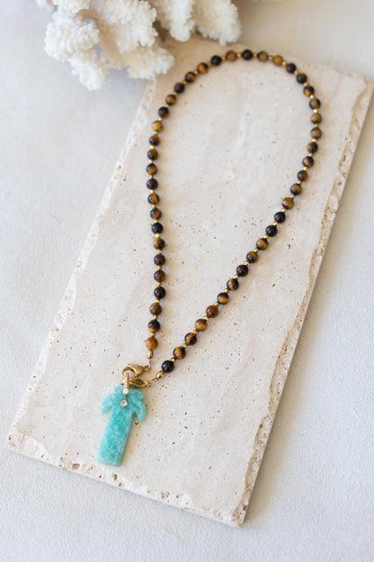 Collier Fidji oeil du tigre