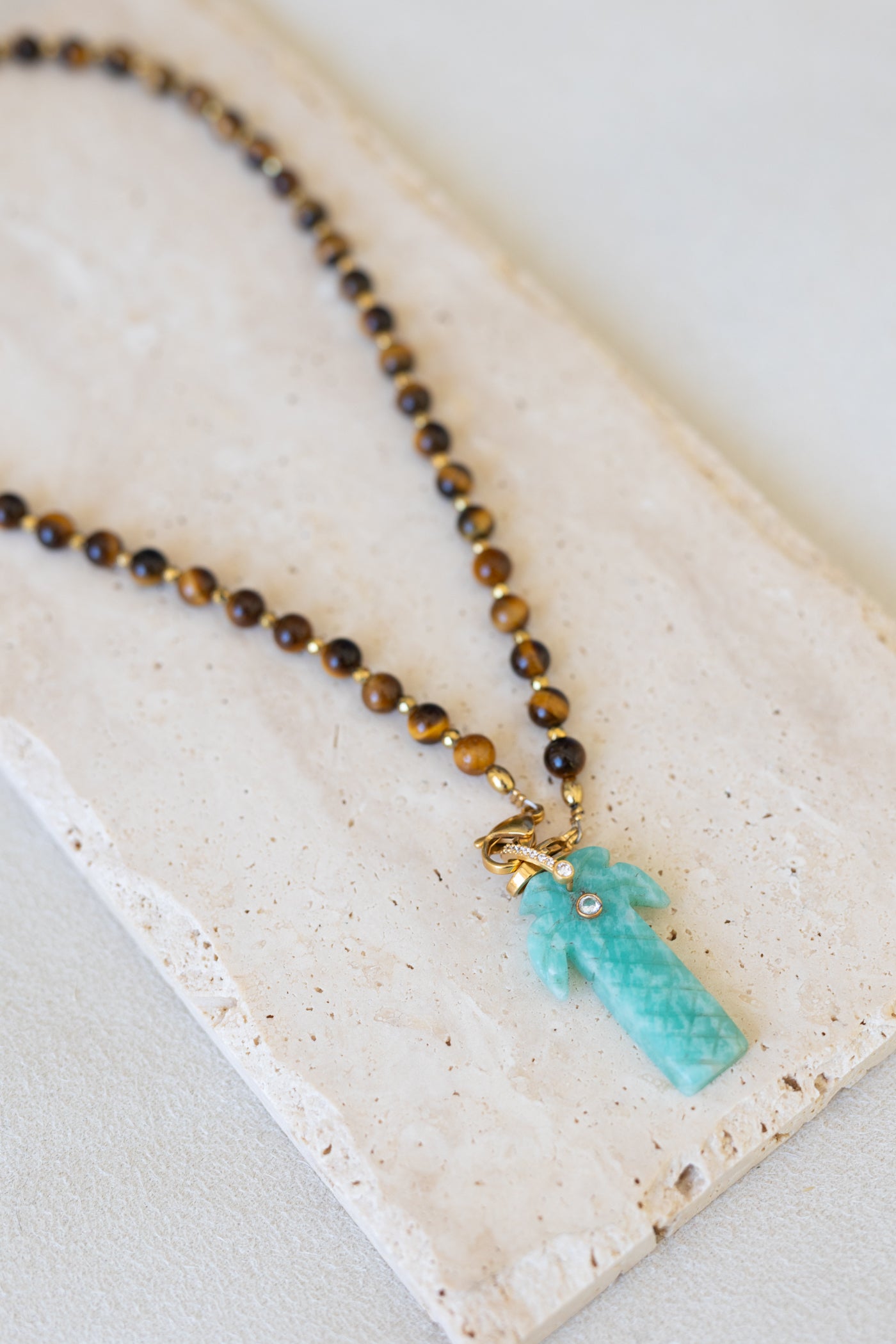 Collier Fidji oeil du tigre