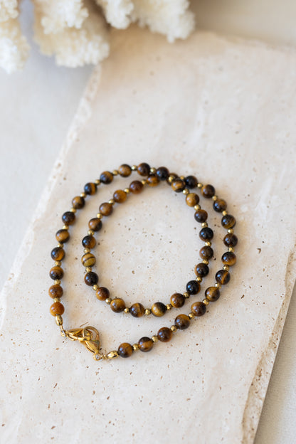 Collier Fidji oeil du tigre