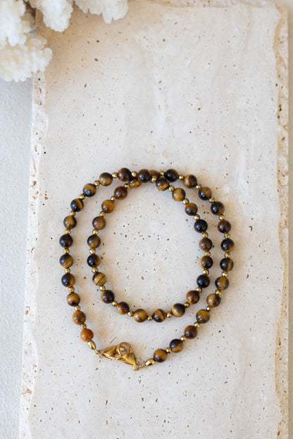 Collier Fidji oeil du tigre