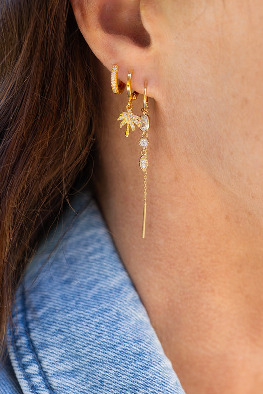 Boucle d'oreille Palmier