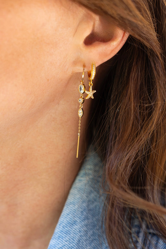 Boucle d'oreille Etoile de mer