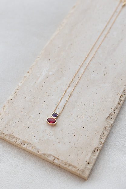 Collier Nora Genat améthyste