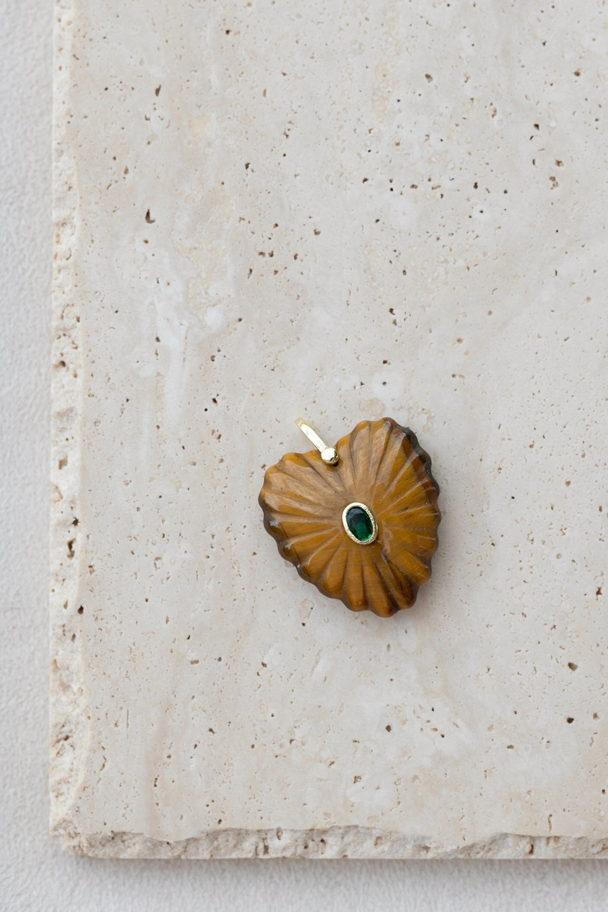 Pendentif Love oeil du tigre