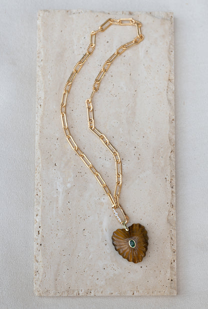 Pendentif Love oeil du tigre