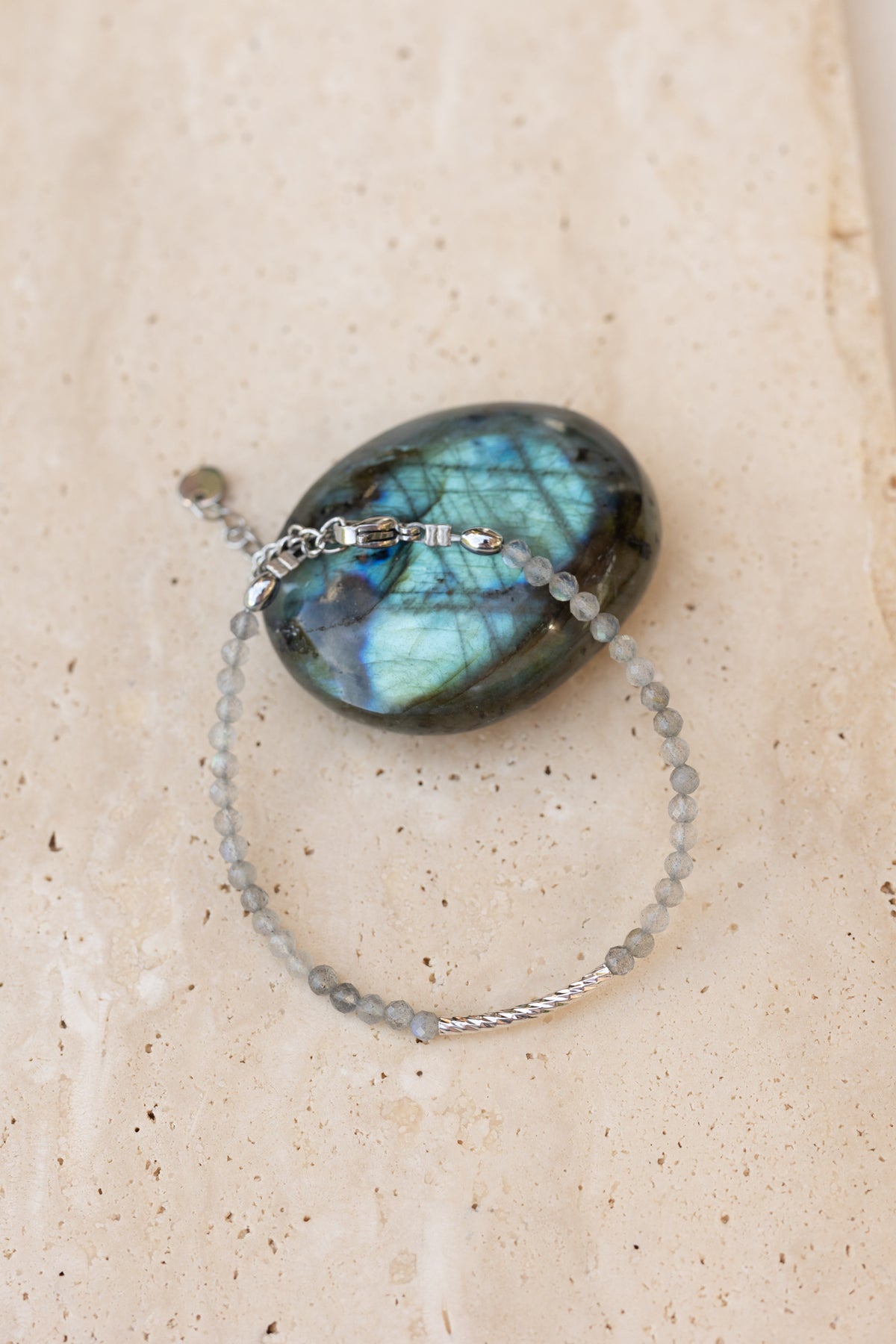 Bracelet Lou argent labradorite
