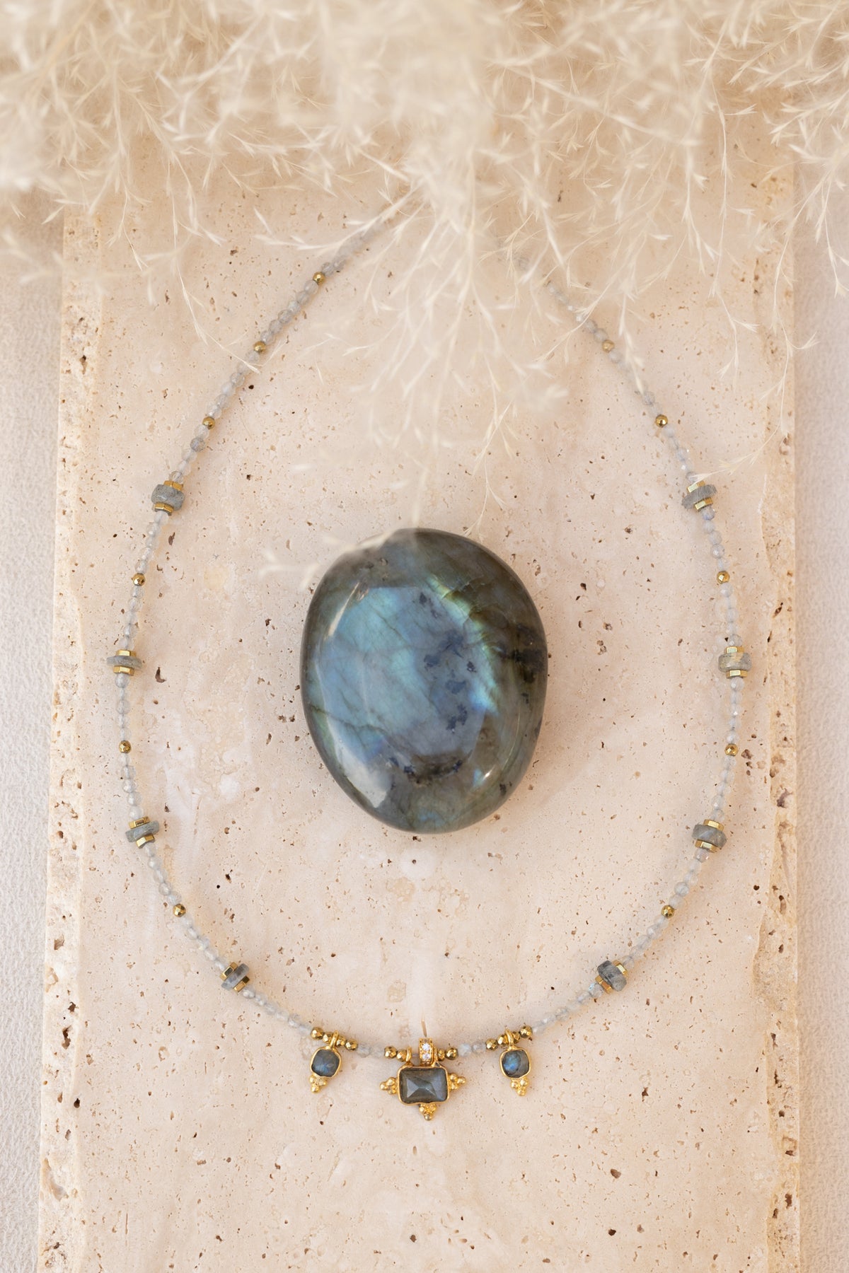 Collier Eden pierre de labradorite