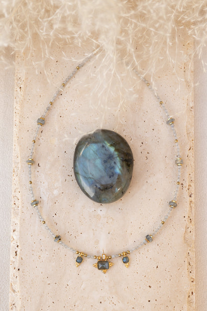 Collier Eden pierre de labradorite