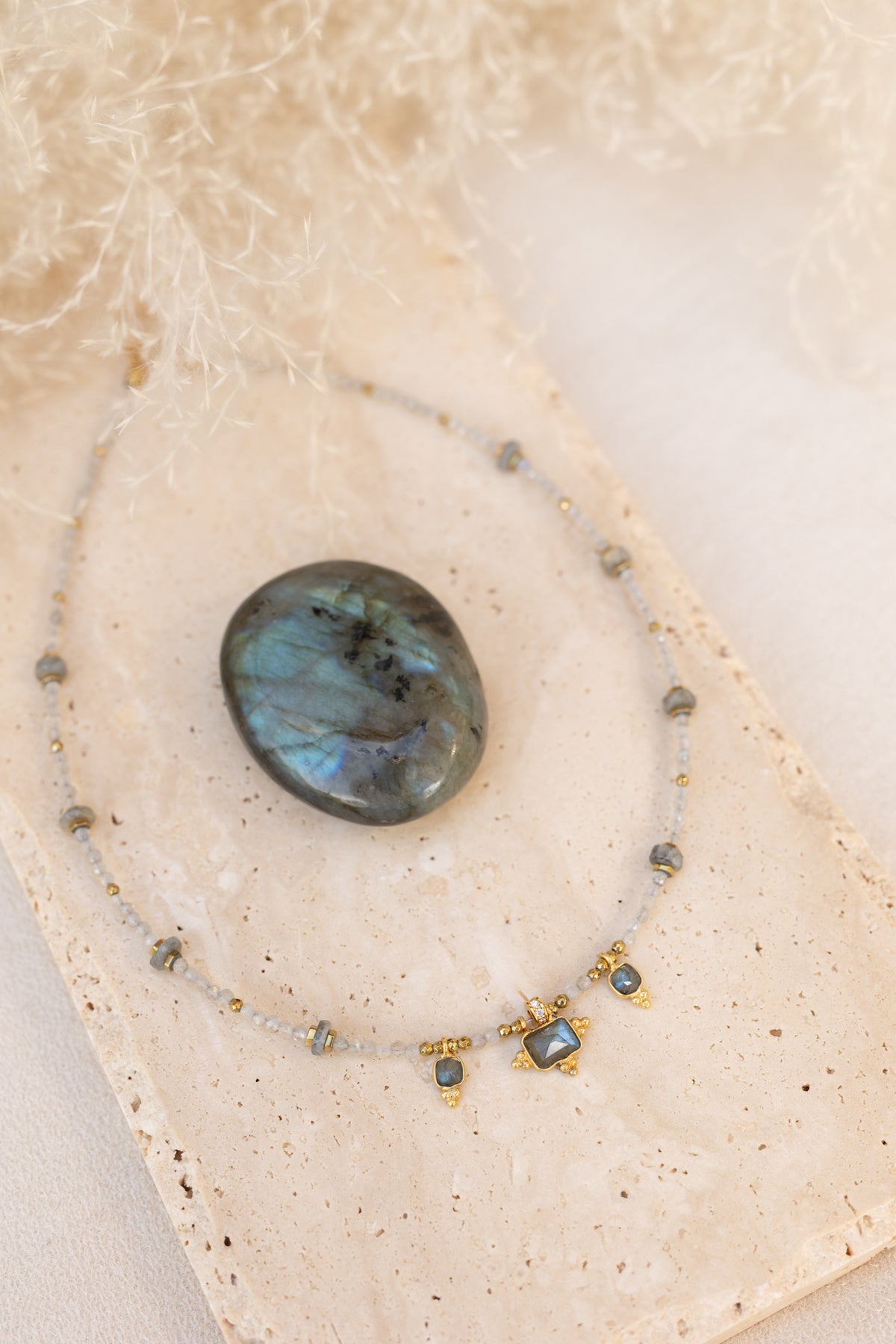 Collier Eden pierre de labradorite