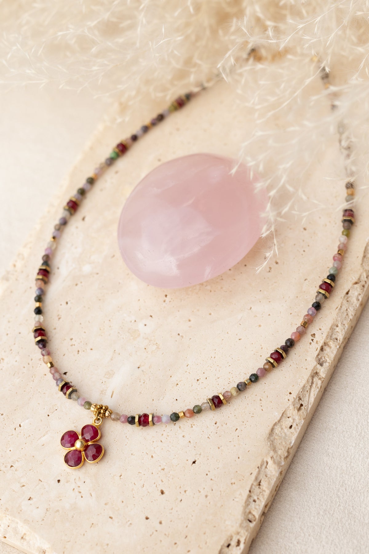 Collier Flore Tourmaline