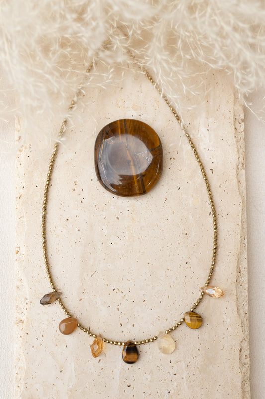 Collier Charlize marron