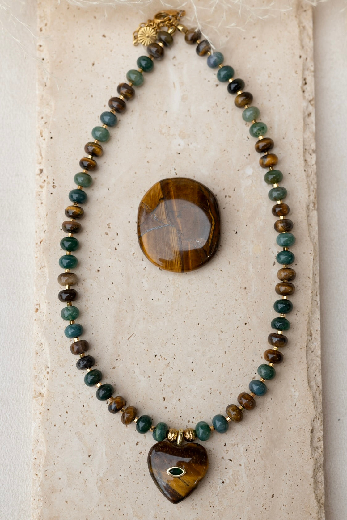 Collier Amore oeil du tigre