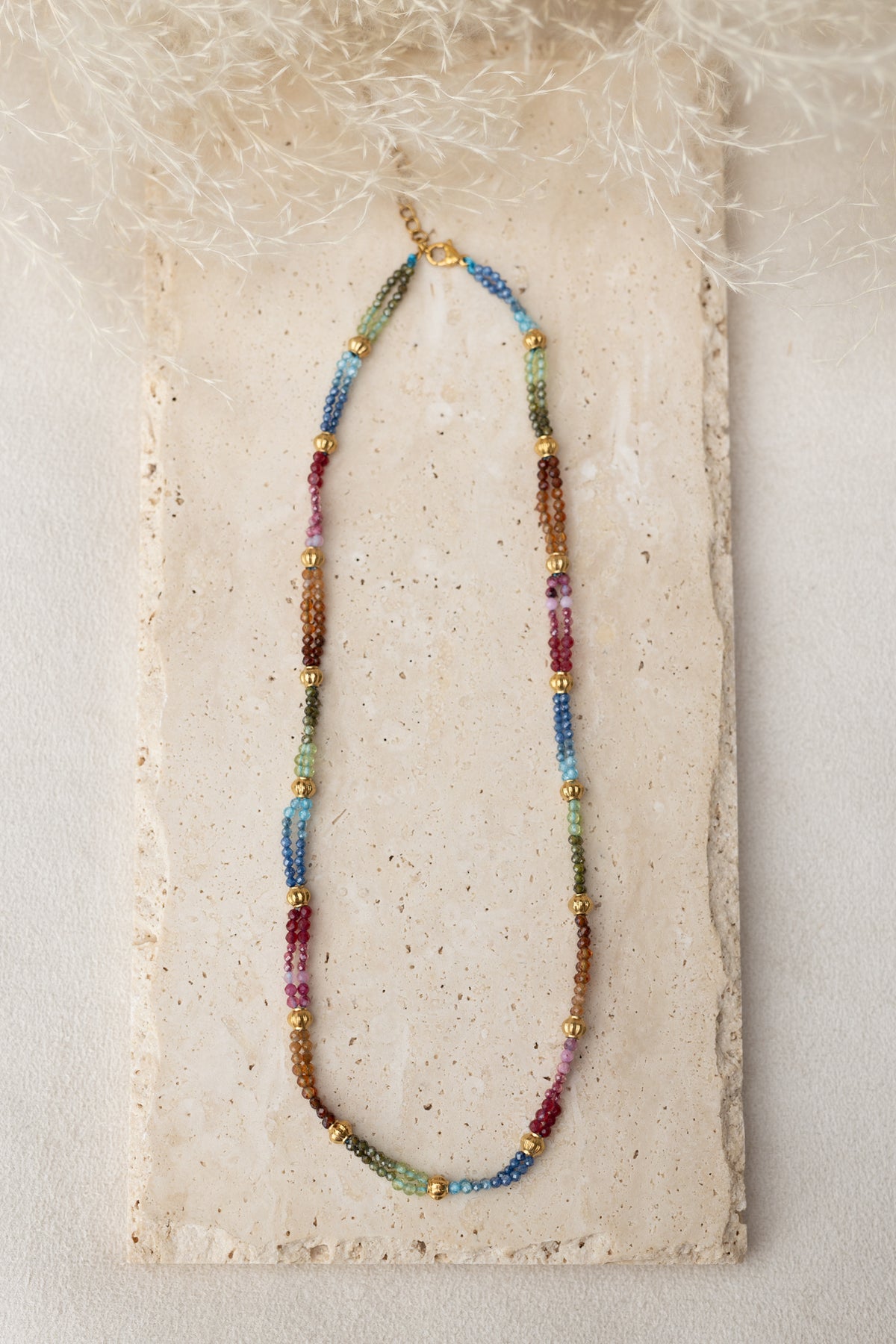 Collier Aglaé tourmaline multicolore