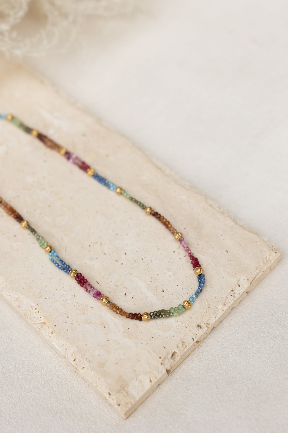 Collier Aglaé tourmaline multicolore