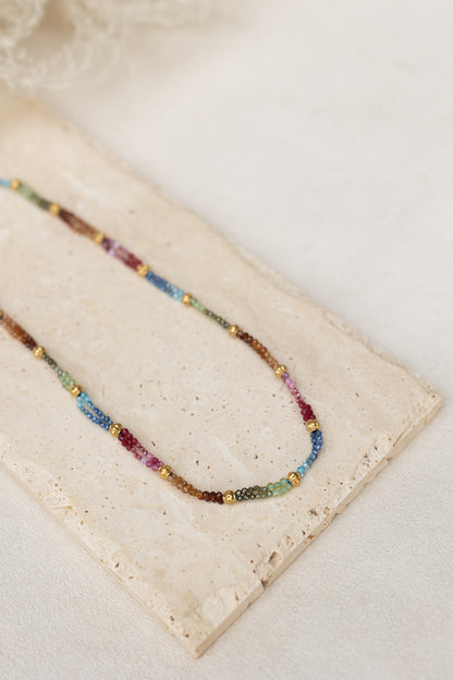 Collier Aglaé tourmaline multicolore