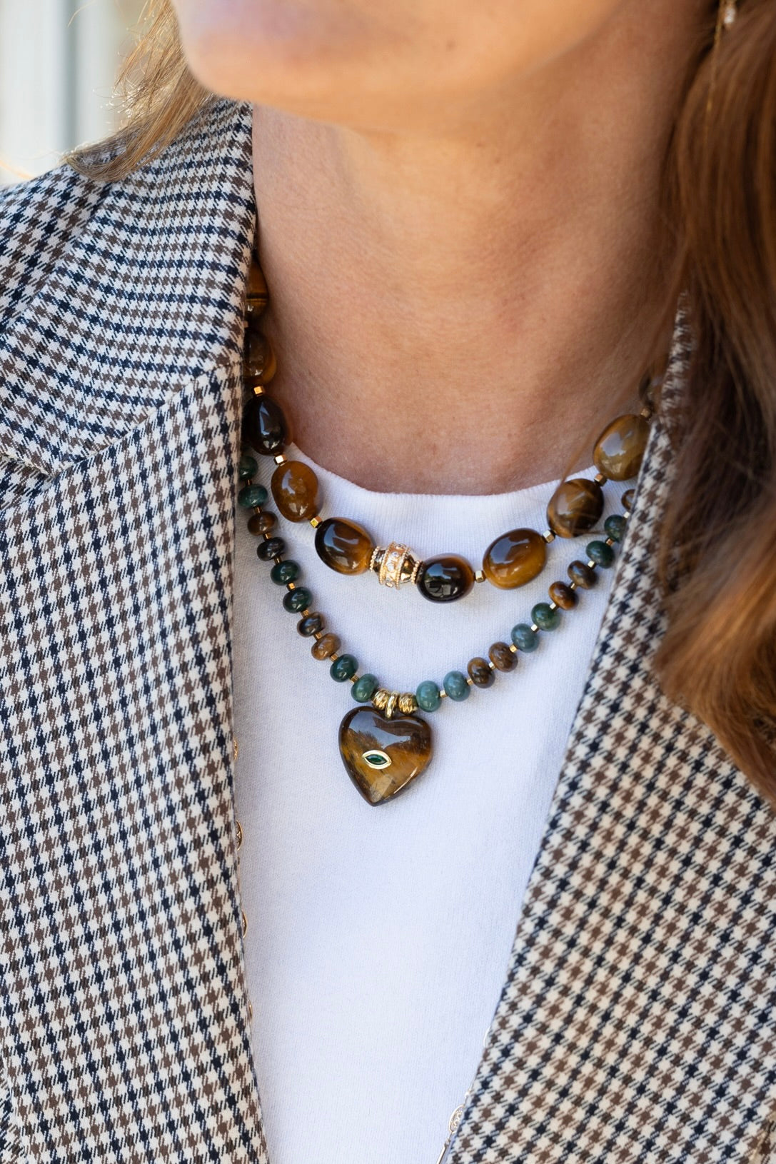 Collier Amore oeil du tigre