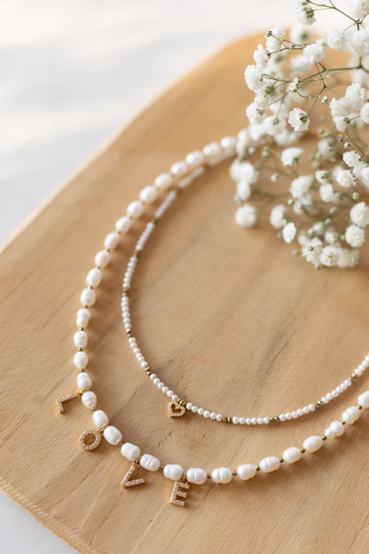 Collier perles d'eau douce Amore