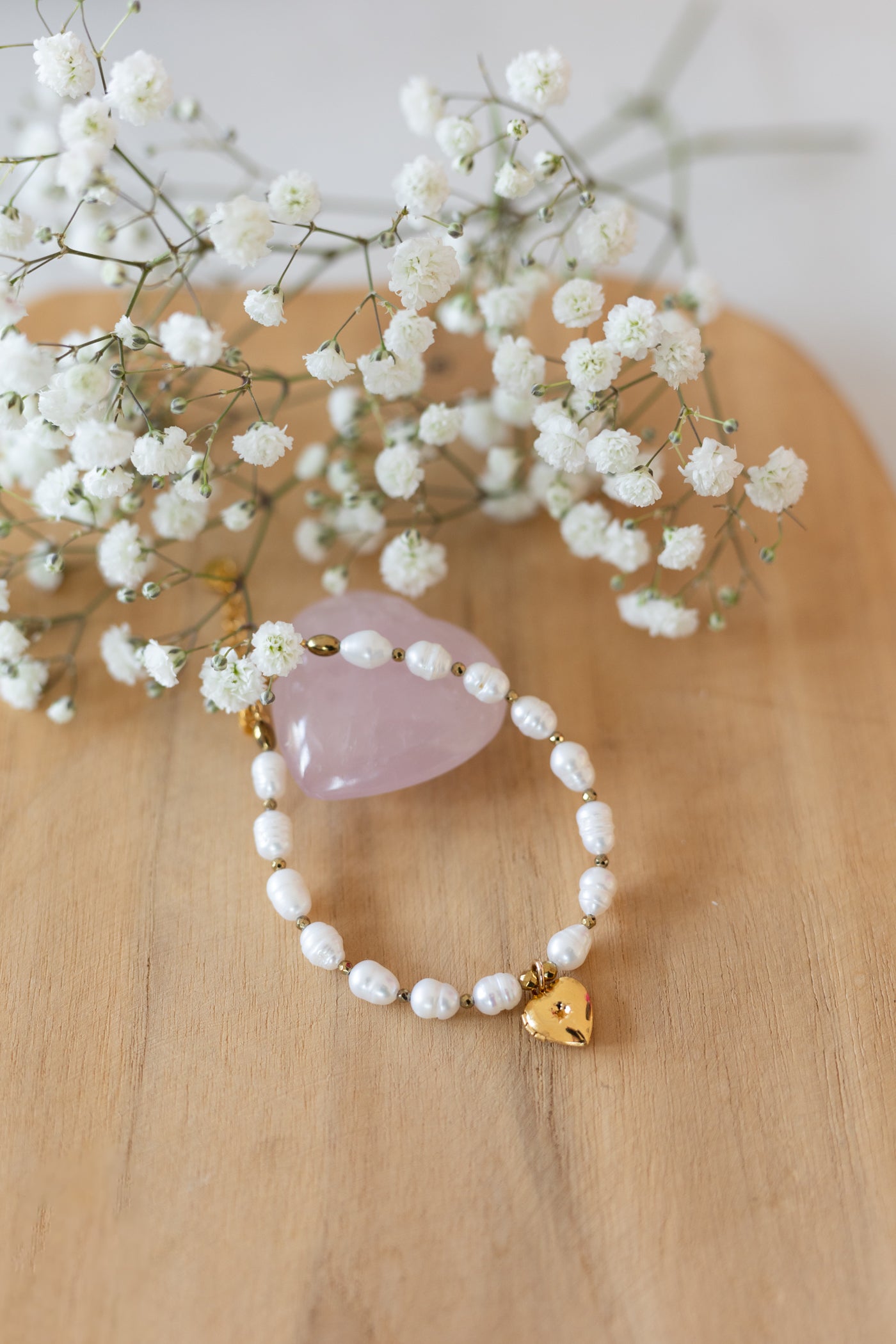 Bracelet Love en perles d'eau douce